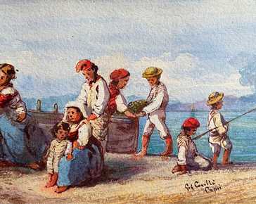 Carelli Gabriele - Famiglia di pescatori a Capri